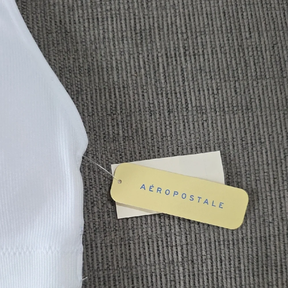 Aeropostale White Bralette With Spaghetti Straps, Seamless, Size Med, NWT - Picture 3 of 15